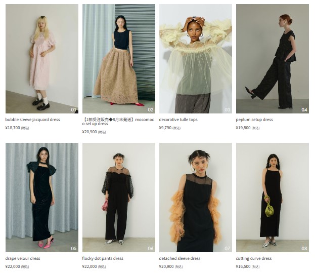 ANDRESD公式通販サイト 展開ドレス