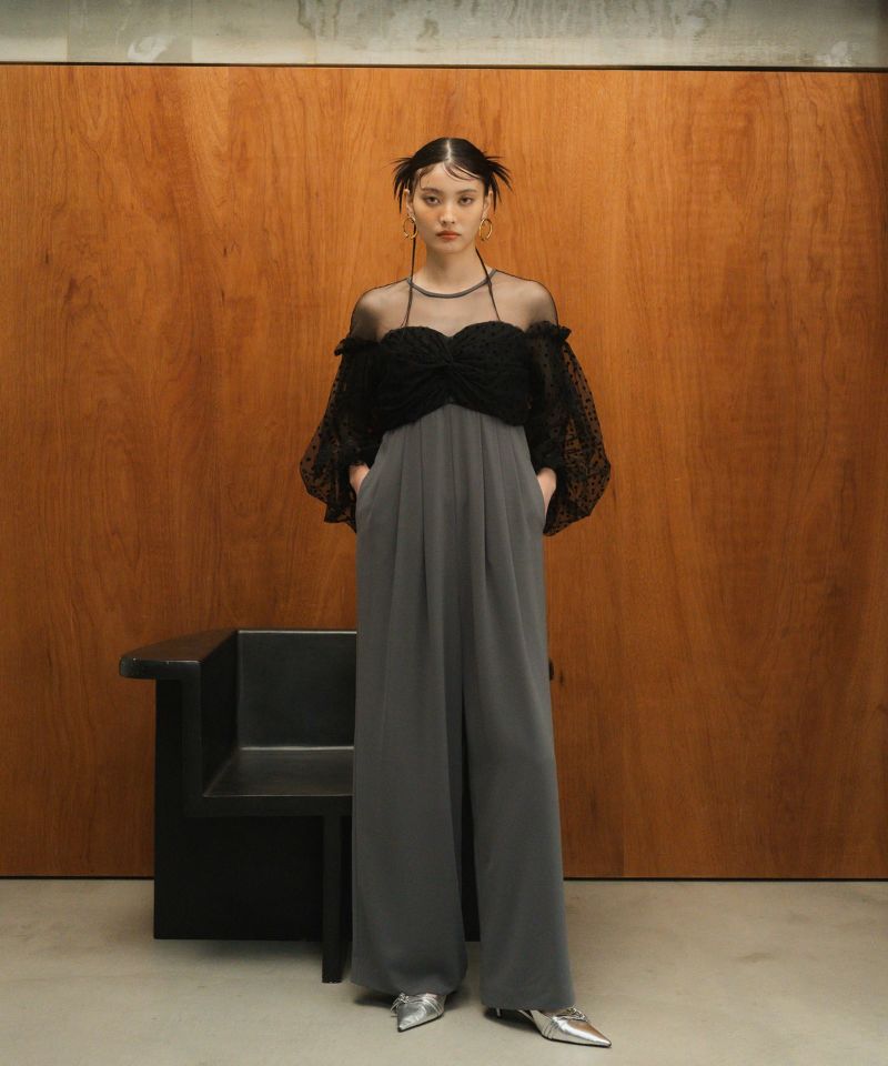 ANDRESD flocky dot pants dress
