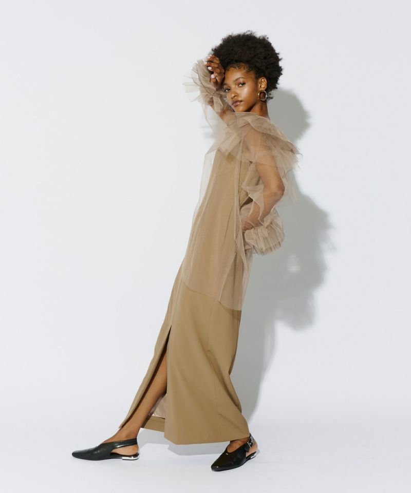ANDRESD blooming tulle dress バルーンチュールドレス