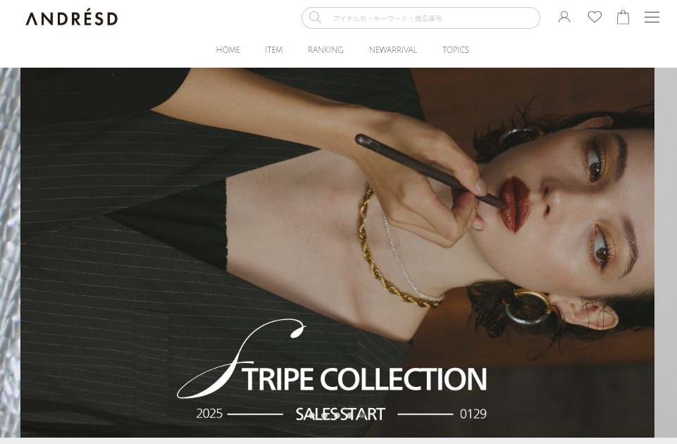 ANDRESD公式通販サイト トップページ