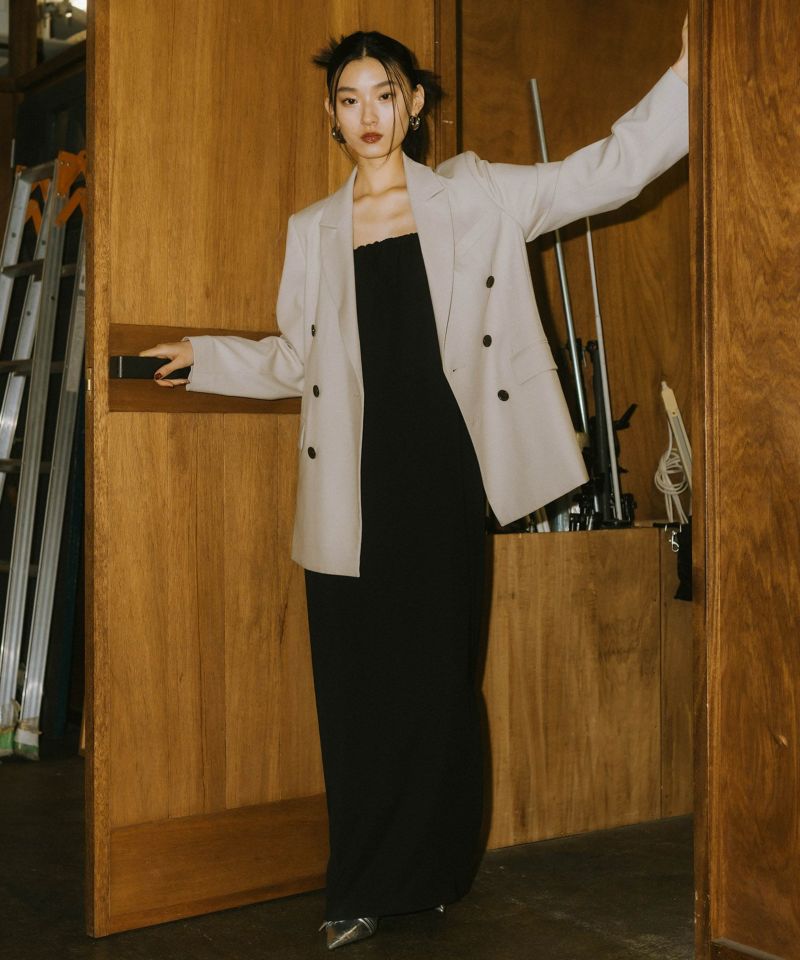 ANDRESD peaked lapel jacket