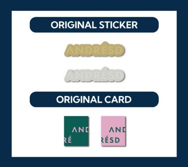 ANDRESD POP UP SHOP 来店特典 ステッカー