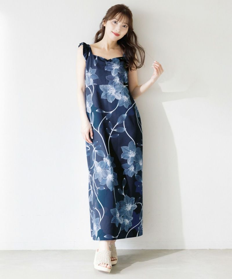 Dita ワンピース浴衣 夏夜の百合しらべ ワンピースとしての着用例
