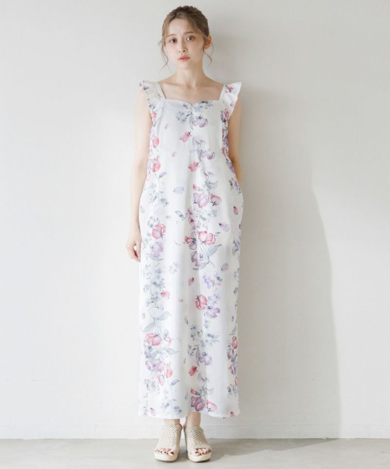 Dita ワンピース浴衣 そそぐ花筏 ワンピースとしての着用例