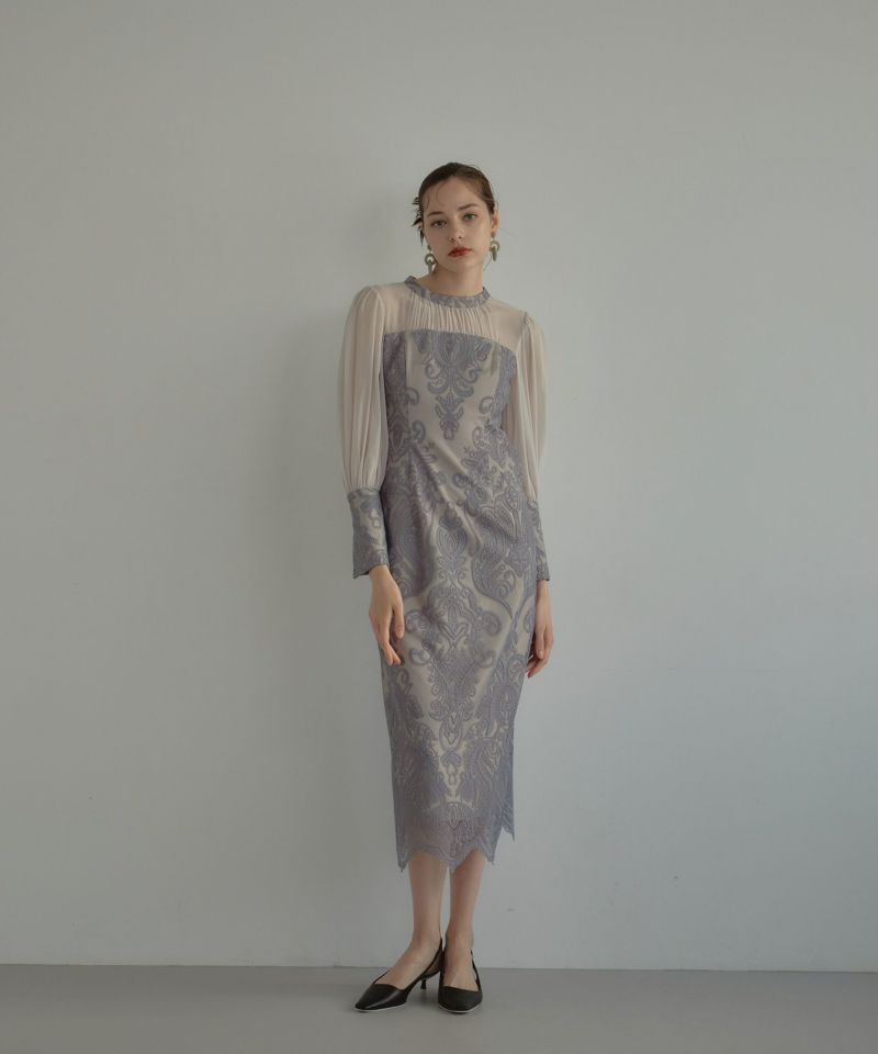 ANDRESD Iラインシルエットドレス