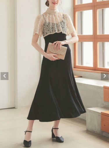 DorryDoll公式通販サイト 3wayレースボレロ&マーメイドキャミドレス
