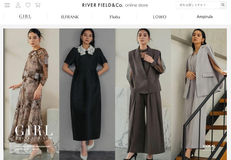 RIVERFIELD & Co. ONLINE STORE パーティードレス「GIRL」