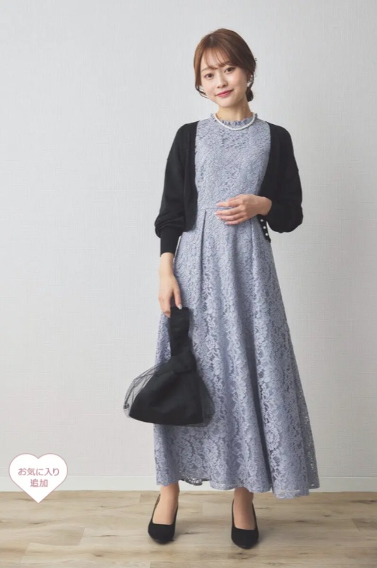 ワンピの魔法 ボレロを合わせたワンピースドレス